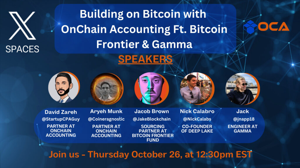 Building On Bitcoin with OnChain Accounting ft. Bitcoin Frontier & Gamma
